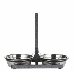 Petface Stainless Steel Silent Double Diner Medium Food Bowl