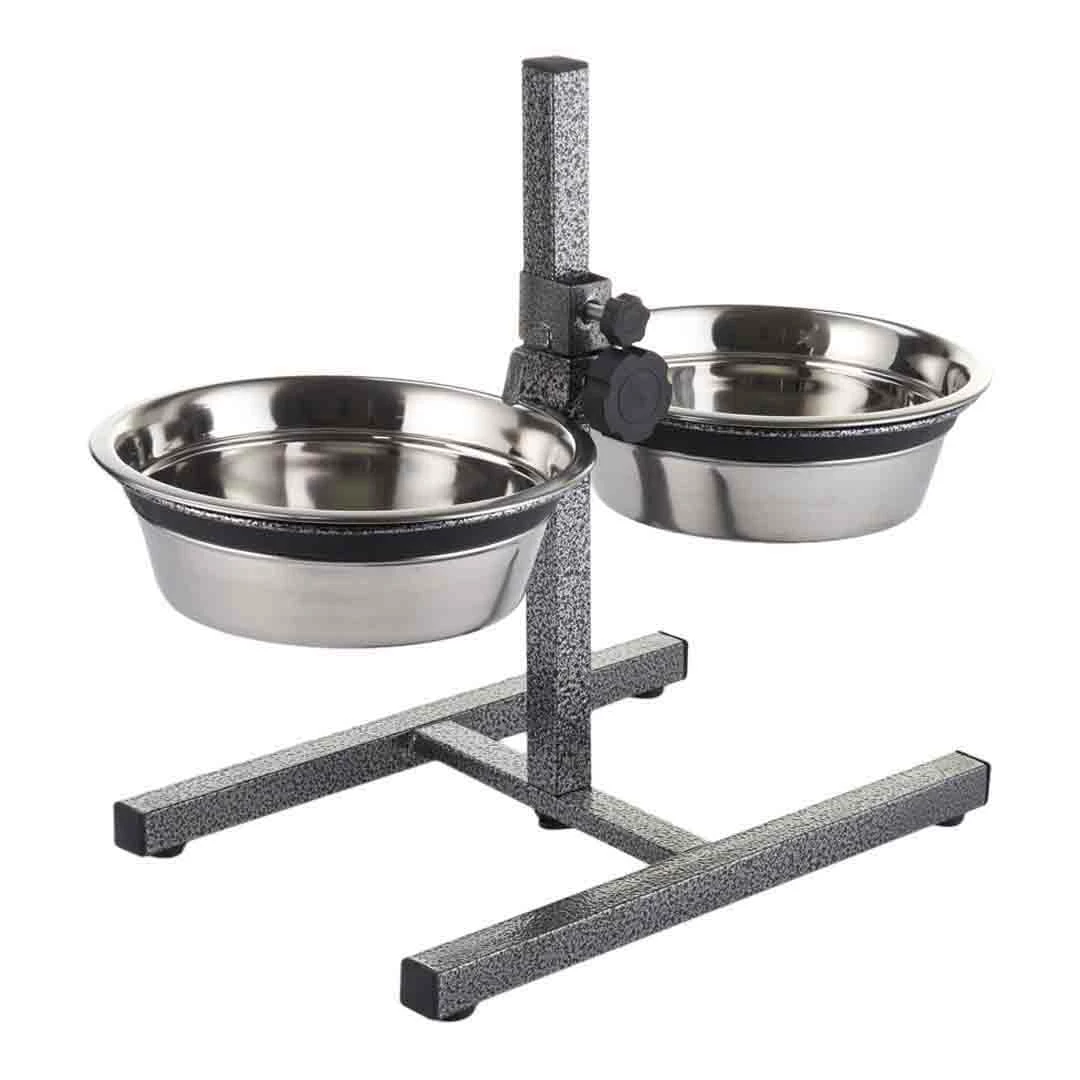 Petface Stainless Steel Silent Double Diner Medium Food Bowl 2 Petface Stainless Steel Silent Double Diner Medium Food Bowl - Image 2