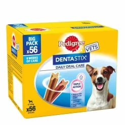 Pedigree Dentastix For Small Dogs, Dog Dental Treat, 56 Pack -Dog Food shop pedigree dentastix daily oral care side 110g
