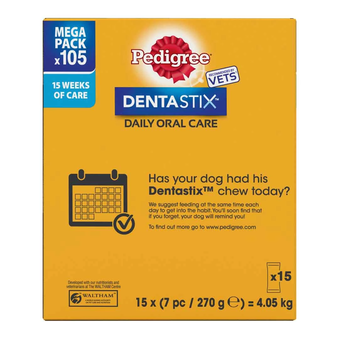 Pedigree Dentastix Daily Adult Large Dog Dental Treats 105 Sticks 3 Pedigree Dentastix Daily Adult Large Dog Dental Treats 105 Sticks - Image 3