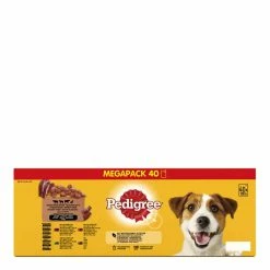 Pedigree Wet Dog Food Pouches Mixed Selection In Gravy 40 X 100g -Dog Food shop pedigree dog mixed selection in gravy beef lamb liver duck mix back 40x100g
