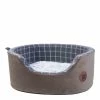 Petface Foam Grey Oval Bed Medium