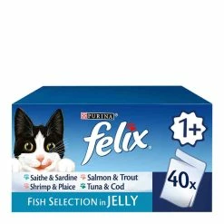 Felix Pouch Fish Selection In Jelly 40x100g