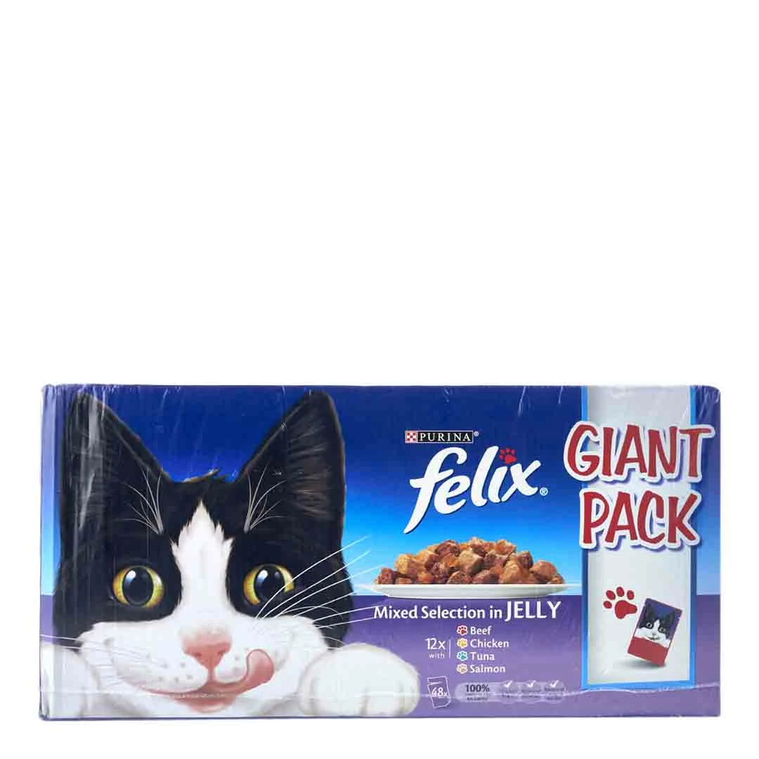 Felix Mixed Selection Cat Food 96x100g 1 Felix Mixed Selection Cat Food 96x100g