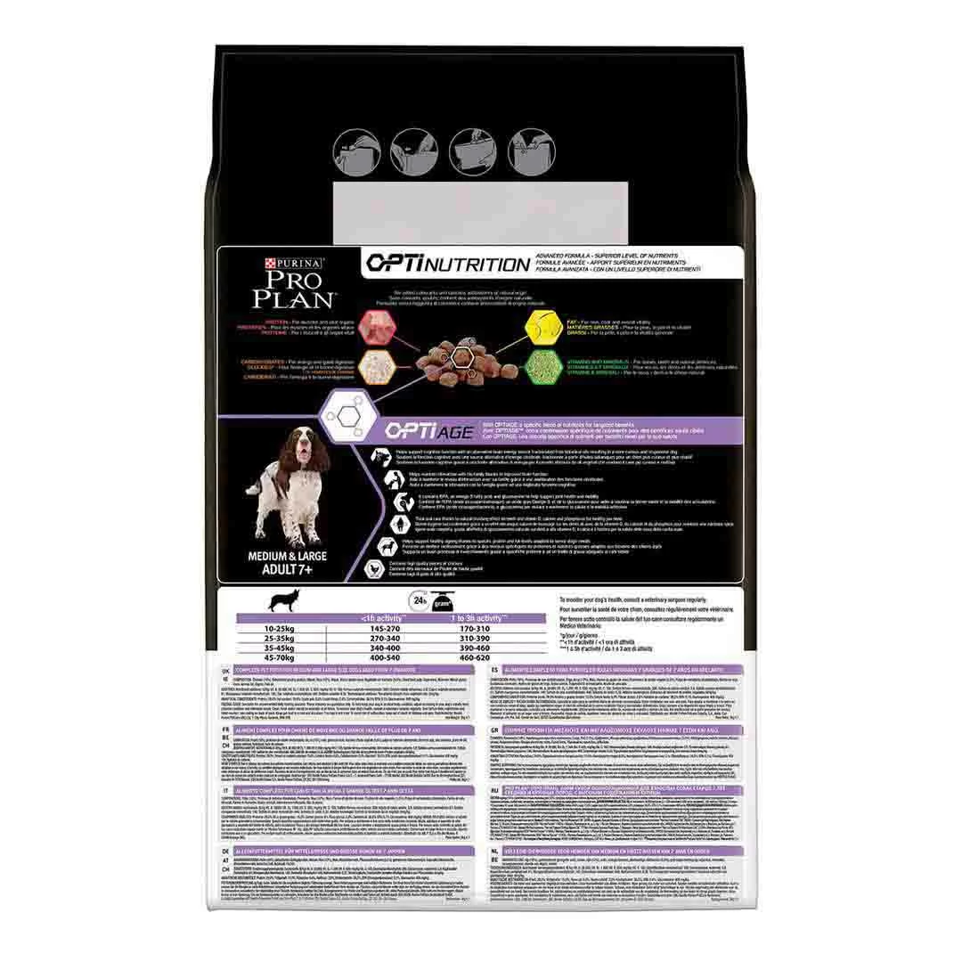 Pro Plan Dog Medium/Large Adult 7+ Chicken 3kg 2 Pro Plan Dog Medium/Large Adult 7+ Chicken 3kg - Image 2