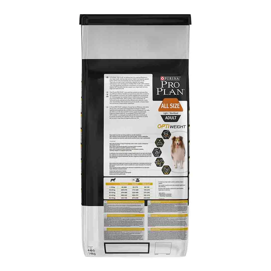 Pro Plan Dog Adult Light Or Sterilised Chicken 14kg 2 Pro Plan Dog Adult Light Or Sterilised Chicken 14kg - Image 2