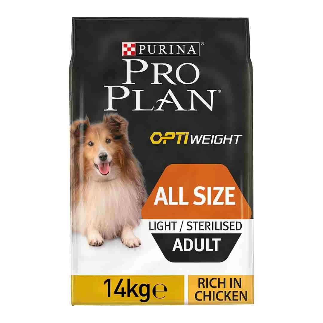 Pro Plan Dog Adult Light Or Sterilised Chicken 14kg 1 Pro Plan Dog Adult Light Or Sterilised Chicken 14kg
