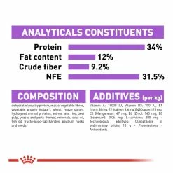 Royal Canin Sterilised Appetite Control 2kg -Dog Food shop royal canin cat appetite control sterilised dry food kibbles ingredients nutrients nutrition