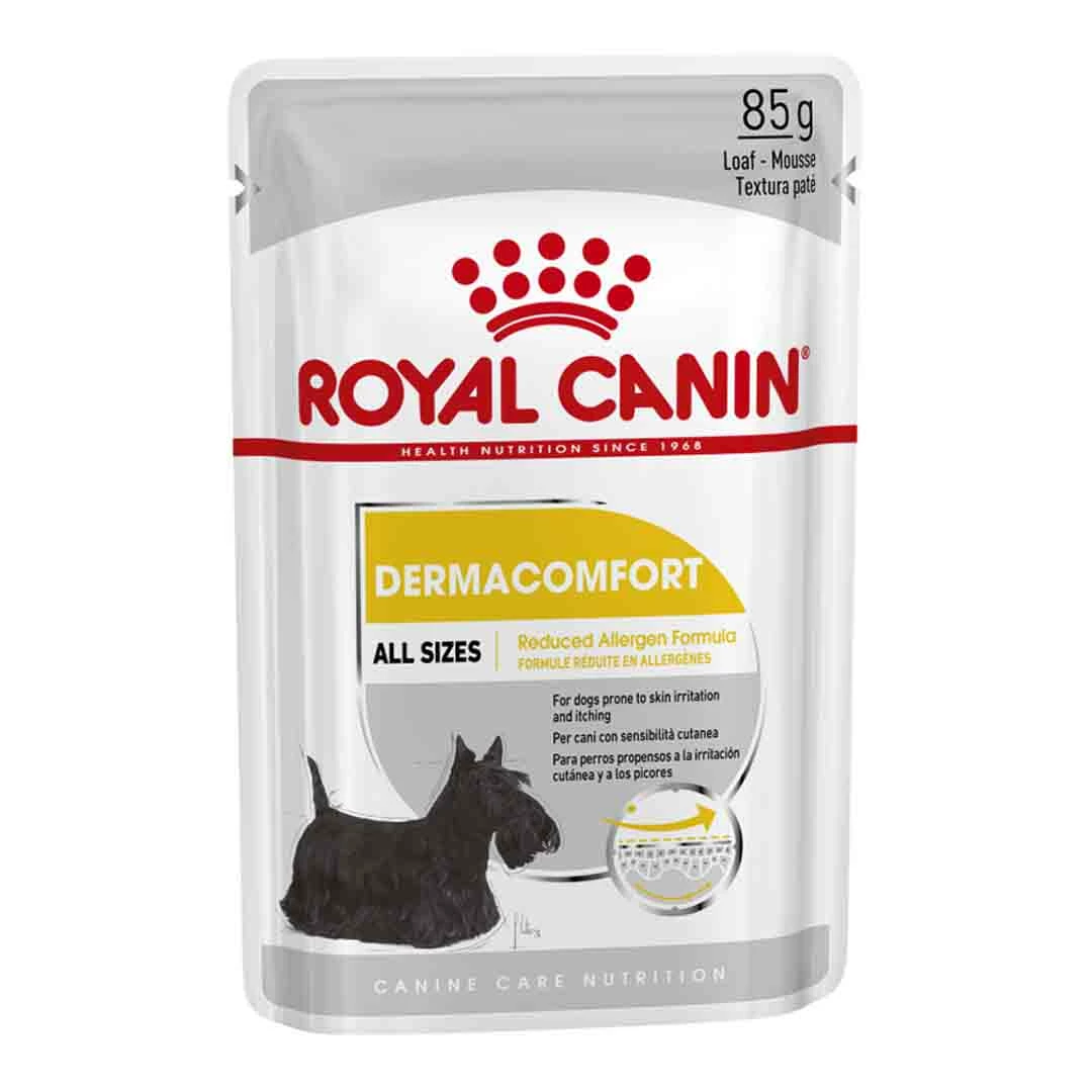 Royal Canin Dermacomfort Care Wet Pouches 12x85g 1 Royal Canin Dermacomfort Care Wet Pouches 12x85g