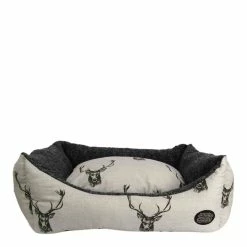 SNUG & COSY Sung & Cosy Stag Print Dog Bed, X-Large