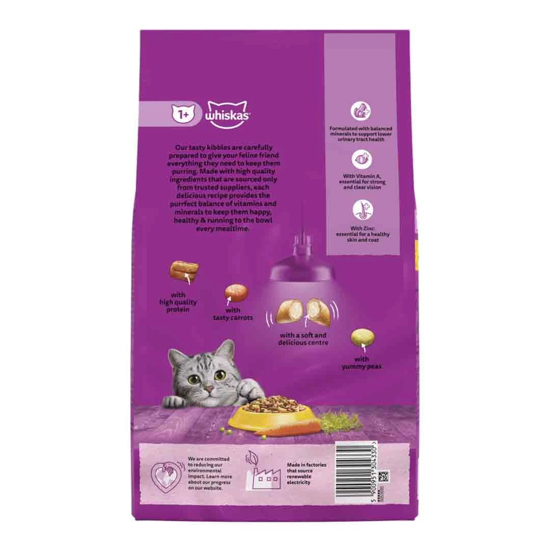 Whiskas 1+ Complete Dry With Chicken Cat Food, 3.8kg 3 Whiskas 1+ Complete Dry With Chicken Cat Food, 3.8kg - Image 3