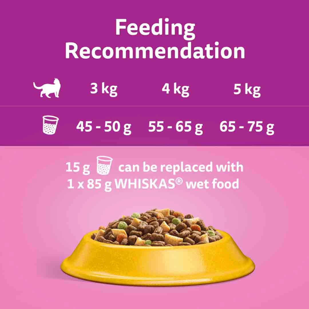 Whiskas 1+ Complete Dry With Chicken Cat Food, 3.8kg 7 Whiskas 1+ Complete Dry With Chicken Cat Food, 3.8kg - Image 7
