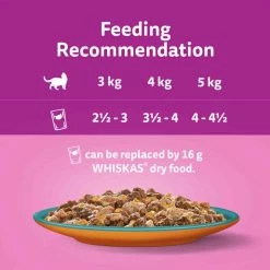 Whiskas Duo Surf & Turf In Jelly 1+ Adult Wet Cat Food Pouches, 40 X 85g 11 Whiskas Duo Surf & Turf In Jelly 1+ Adult Wet Cat Food Pouches, 40 X 85g -Dog Food shop whiskas cat surf turf in jelly feeding table 1