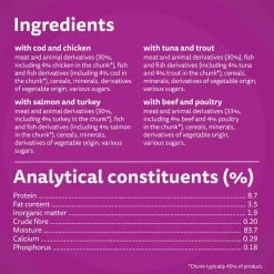 Whiskas Duo Surf & Turf In Jelly 1+ Adult Wet Cat Food Pouches, 40 X 85g 10 Whiskas Duo Surf & Turf In Jelly 1+ Adult Wet Cat Food Pouches, 40 X 85g -Dog Food shop whiskas cat surf turf in jelly ingredients 1